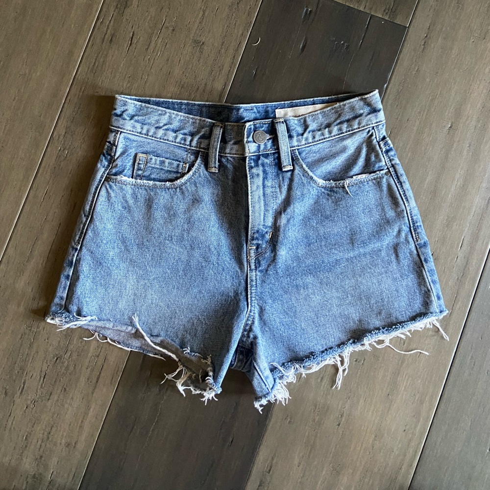 High-Waisted Denim Shorts